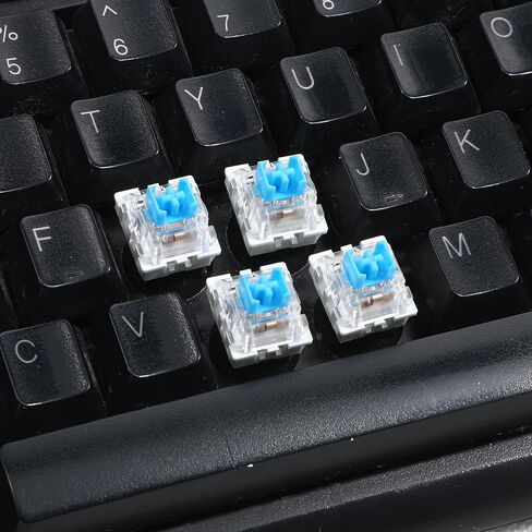 Keyboard Switches, 50 Pcs 3 PIN Blue Keyboard Clicker Replacement Dustproof Mechanical Keyboards Switches for Most Gaming Keyboards in Saudi Arabia