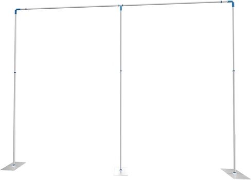 حامل قوس زفاف قابل للتعديل بارتفاع 5-9.8أقدام من الفولاذ المقاوم للصدأ يدعم خلفية الحفلات مع ثبات قوي لتزيين المنزل in Kuwait