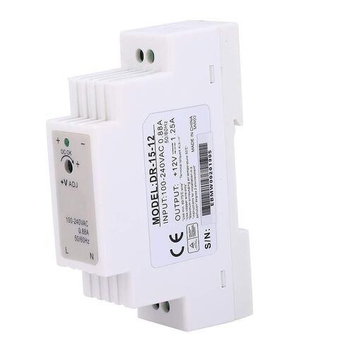 DR-15-12 DIN Rail Single Output Switching Power Supply 12V 1.25A 15W (DR-15-12) in Saudi Arabia