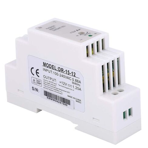 DR-15-12 DIN Rail Single Output Switching Power Supply 12V 1.25A 15W (DR-15-12) in Saudi Arabia