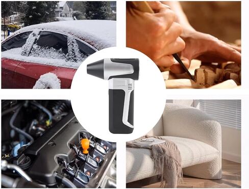 Fabater Electric Air Duster, 130000RPM Compressed Air Duster with Brushless Motor, 3 Gear Adjustable, Rechargeable Mini Blower Turbo Fan for Computer Keyboard Car Home Cleaning in Saudi Arabia