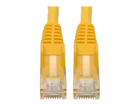 Tripp Lite Eaton Series N201-06N-YW Cat6 Gigabit Ethernet Patch Cable, 6in RJ45 M/M Snagless Molded UTP, 550MHz 24AWG PoE, Gold Plated Yellow, Cloud Care Pre-Configured Bundle Eligible (1 Pack) in Saudi Arabia