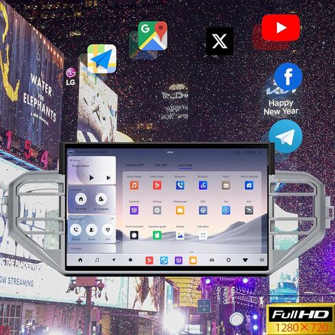 راديو ستيريو للسيارة Android 14 لسيارة Toyota Tundra 2022-2024، وحدة المعالجة المركزية 8 النواة 14.6 بوصة طراز Tesla Style IPS شاشة تعمل باللمس Carplay & Android Auto، مع WiFi SWC GPS Navigation Bluetooth 8GB + 128GB in Kuwait