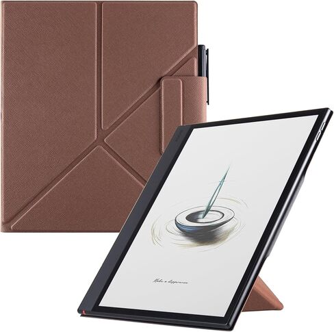 BOZHUORUI Magnetic Case for Boox Note Air 5 C (10.3",2025 Released) | with Auto Sleep/Wake | 2-Way Origami Stand | Pen Buckle Design | PU Leather Slim Cover (Sage Green) in Kuwait