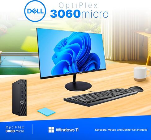 Dell Optiplex 3060 Micro PC | Windows 11 Pro | Intel i5-8500 | 16GB RAM + 500GB SSD | 5G WiFi + BT | Mini Desktop Computer (Renewed) in Saudi Arabia