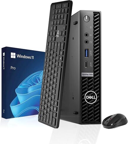 Dell OptiPlex 7000 Tiny Desktop PC - Intel Core i5-12th Gen - 16GB RAM - 1TB SSD - Built-in WiFi - Wireless Keyboard & Mouse - Windows 11 Pro - Mini PC for Business, Office, Home (Renewed) in Saudi Arabia