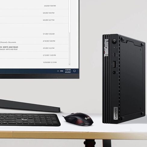كمبيوتر سطح المكتب Lenovo ThinkCentre M80q Tiny - Intel Core i5 الجيل الثاني عشر - ذاكرة الوصول العشوائي 16 جيجابايت - SSD 1 تيرابايت - شاشة LED جديدة 24 بوصة - لوحة مفاتيح وماوس لاسلكي - شبكة WiFi مدمجة - Windows 11 Pro - كمبيوتر صغير (متجدد) in Saudi Arabia