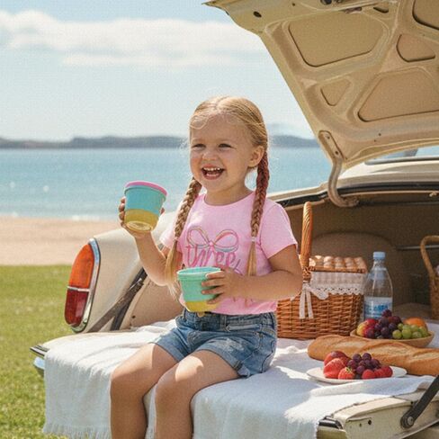 Toddler Baby Girl 1st 2nd 3rd 4th Birthday Outfit One Two Three Four Year Old Bow Short Sleeve T-Shirt Summer Clothes in Saudi Arabia