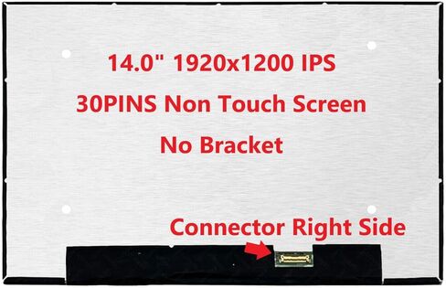 شاشة بديلة LCD جديدة (بدون لمس) 14.0 بوصة IPS (بدون أقواس) B140UAN02.6 WUXGA 1920x1200 30 Pin Matte لـ Dell DP/N DPN 9FRGP 09FRGP O9FRGP لتطبيق الكمبيوتر المحمول/الشاشة/الشاشة/LCD in Saudi Arabia
