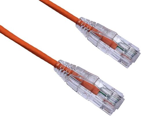 Axiom 2FT CAT6A BENDNFLEX Ultra-Thin SNAGLESS Patch Cable 650MHZ (Orange) in Saudi Arabia