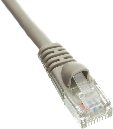 كابل إيثرنت Cat6 من CableWholesale، 24AWG، موصل لوحة ذهبية RJ45، 4 أزواج من النحاس المجدول، حذاء بدون تشابك زوج ملتوي غير محمي (UTP) كبل تصحيح شبكة الإنترنت، 6 بوصات، رمادي in Kuwait