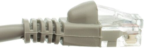 كابل إيثرنت Cat6 من CableWholesale، 24AWG، موصل لوحة ذهبية RJ45، 4 أزواج من النحاس المجدول، حذاء بدون تشابك زوج ملتوي غير محمي (UTP) كبل تصحيح شبكة الإنترنت، 6 بوصات، رمادي in Kuwait