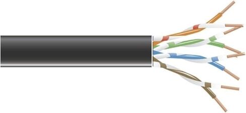 Black Box GigaTrue 550 CAT6, 550-MHz Stranded Bulk Cable, 4-Pair, PVC, 23 AWG, Black, 1000-ft. (304.8-m) in Saudi Arabia