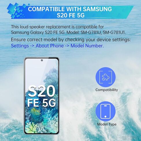 for Samsung Galaxy S20 FE 5G Loud Speaker Replacement with Bracket Ringer Ringtone Loudspeaker Module Replace Clear Sound Buzzer Repair for Samsung s20 fe 5g SM-G781U SM-G781U1 in Saudi Arabia