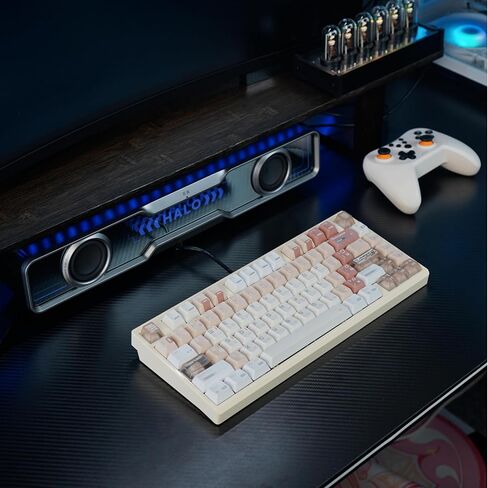 Apos x R075 Compact Keyboard(Lvory WVhite, Fantasy Dream Tactile) in Saudi Arabia