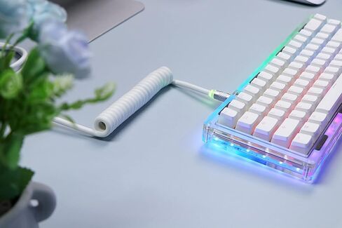 EPOMAKER TH108 PRO لوحة مفاتيح ميكانيكية كاملة الحجم مع شاشة ومقبض + كابل USB ملفوف منتفخ in Kuwait