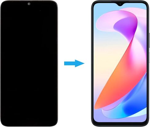 [with Frame][New] Duotipa LCD Display Touch Screen Digitizer Assembly Replacement for Honor X6a WDY-LX1 6.56" with Technical Repair Tools Kit-Black. in Saudi Arabia