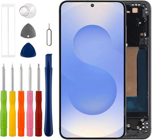Duotipa 6.7" OLED Screen Compatible with Samsung Galaxy S25+ SM-S936U S936W S936A (Only for US Version) LCD Display Touchscreen Digitizer Assembly with Repair Tools Kit,Support Fingerprint Function in Saudi Arabia