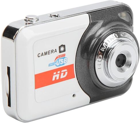 Silver Gray Fashion Mini DV Camera for Teens Students Kids - Portable Video Camera with Motion Detection, Point and Shoot Digital Camera in Saudi Arabia