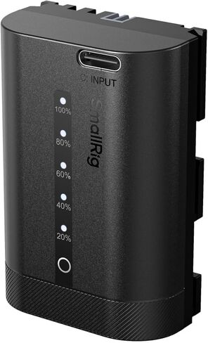SMALLRIG Dummy Battery and 2520mAh USB-C Battery for Canon LP-E6P in Saudi Arabia