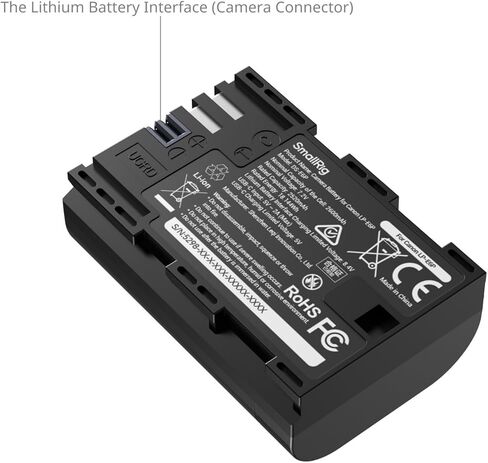 SMALLRIG Dummy Battery and 2520mAh USB-C Battery for Canon LP-E6P in Saudi Arabia