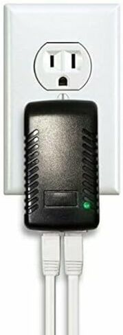 4X 48V 0.5A Passive PoE Injector – US Plug, 24W Max, 100–240V AC Input, Certified Compatible with 802.3af IP Cameras & VoIP in Kuwait