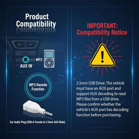 2 قطعة محول صوت AUX إلى 3.5 مم، محول USB A أنثى إلى ذكر USB أنثى-3.5 مم ذكر مقبس محول لمحرك الأقراص U-Disk-Connect Car CD Player-منفذ مساعد فقط، أبيض in Kuwait