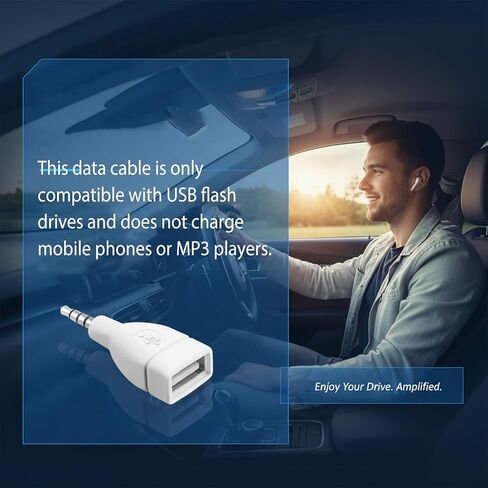 2 قطعة محول صوت AUX إلى 3.5 مم، محول USB A أنثى إلى ذكر USB أنثى-3.5 مم ذكر مقبس محول لمحرك الأقراص U-Disk-Connect Car CD Player-منفذ مساعد فقط، أبيض in Kuwait