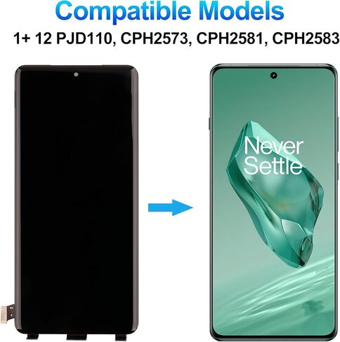 شاشة AMOLED لهاتف One Plus 12 1+12 6.82 بوصة مجموعة محول رقمي لشاشة LCD تعمل باللمس مع مجموعة أدوات إصلاح، ودعم بصمة الإصبع in Saudi Arabia