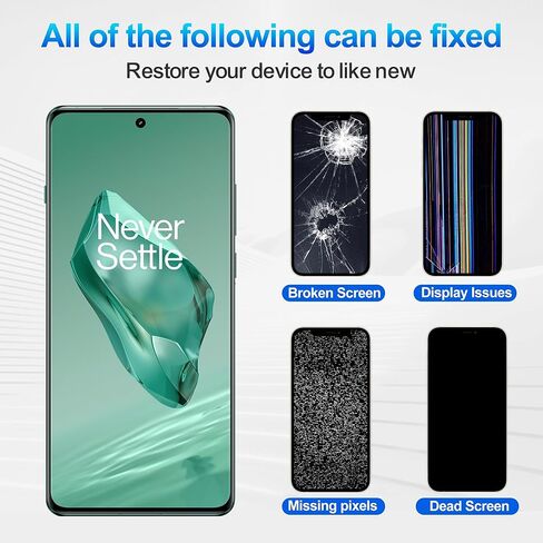 شاشة AMOLED لهاتف One Plus 12 1+12 6.82 بوصة مجموعة محول رقمي لشاشة LCD تعمل باللمس مع مجموعة أدوات إصلاح، ودعم بصمة الإصبع in Saudi Arabia