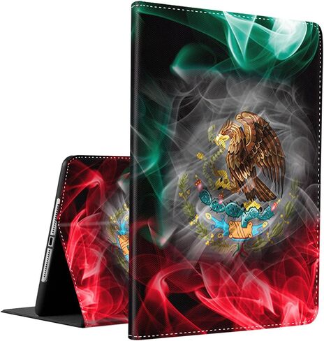 حافظة لهاتف سامسونج جالاكسي تاب S6 لايت 10.4 بوصة موديل 2022/2020 (SM-P610/P613/P615/P619)، غطاء حماية ذكي بحامل متعدد الزوايا، حافظة مقاومة للصدمات للنوم/الاستيقاظ التلقائي، جلد البقر البني والأسود in Saudi Arabia