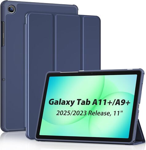 حافظة ProCase الذكية لجهاز Galaxy Tab A11+ Plus/A9+ Plus مقاس 11 بوصة مع ظهر ناعم من مادة TPU، وغطاء نحيف بحامل ثلاثي الطي لجهاز Galaxy Tab A11+ Plus 2025/A9+ Plus 2023 مقاس 11 بوصة - كحلي in Kuwait