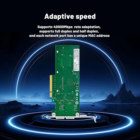 40Gb Dual QSFP+ Network Card with XL710-QDA2 Chip,2 Optical Ports Network Interface Card,PCIE X8 NIC for Data Center,High Performance Computing in Saudi Arabia