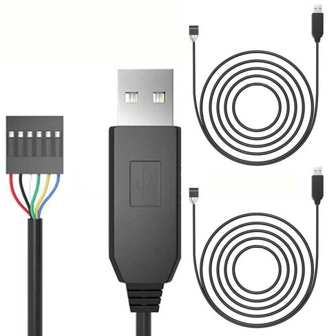 2 قطعة 1 متر FTDI FT232RL USB إلى مهايئ مسلسل وحدة USB إلى TTL RS232 كابل 6Pin in Kuwait