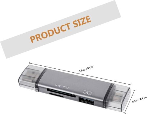 قارئ بطاقات USB من النوع C، محول بطاقة ذاكرة متعدد الوظائف متوافق مع بطاقة SD لأجهزة الكمبيوتر والهواتف الذكية، نقل بيانات عالي السرعة مع تصميم مريح in Saudi Arabia