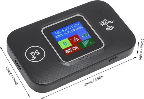 نقطة اتصال واي فاي متنقلة 4G LTE، راوتر لاسلكي عالي السرعة بسرعة 150 ميجا بت في الثانية مع فتحة لبطاقة SIM للهاتف الخلوي والكمبيوتر المحمول والكمبيوتر والتلفزيون in Kuwait