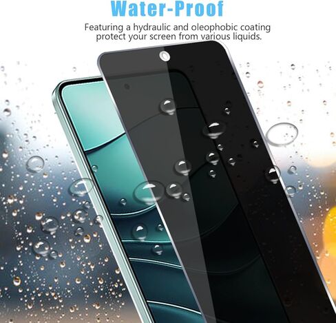 (2+2 Pack for Xiaomi Redmi Note 14 Pro 4G/ 5G Privacy Tempered Glass Screen Protector and Camera Lens Protector, Anti-Spy 9H Hardness Case Friendly Film. in Saudi Arabia