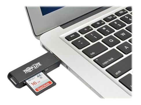Tripp Lite Eaton Series U352-000-SD USB 3.0 SuperSpeed SD/MicroSD Memory Card Reader & Adapter, 5Gbps, Plug & Play External, PC/Mac, Black, Cloud Care Pre-Configured Bundle Eligible (10 Pack) in Saudi Arabia