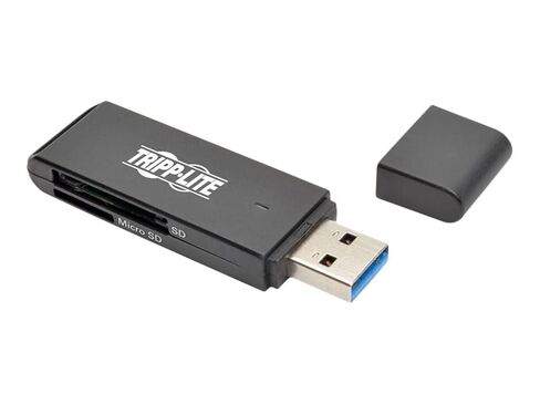 Tripp Lite Eaton Series U352-000-SD USB 3.0 SuperSpeed SD/MicroSD Memory Card Reader & Adapter, 5Gbps, Plug & Play External, PC/Mac, Black, Cloud Care Pre-Configured Bundle Eligible (10 Pack) in Saudi Arabia