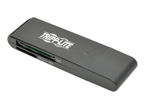 Tripp Lite Eaton Series U352-000-SD USB 3.0 SuperSpeed SD/MicroSD Memory Card Reader & Adapter, 5Gbps, Plug & Play External, PC/Mac, Black, Cloud Care Pre-Configured Bundle Eligible (10 Pack) in Saudi Arabia