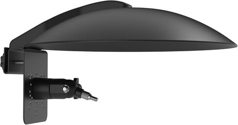 Waterproof Outdoor Sun Rain Shade Shield Cover with Gutter Mount Bracket Compatible with R-ing,Blink,eufy,Arlo,Wyze,TP-Link Tapo and All 1/4'' Thread Security Cameras (Black) in Saudi Arabia