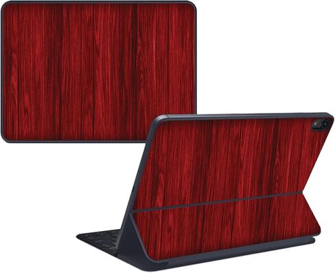 MightySkins Skin Compatible With Apple Magic Keyboard Folio for iPad 10th Gen (2022) - Cherry Grain | Protective, Durable, and Unique Vinyl Decal wrap | Easy To Apply & Change Styles | Made in the USA in Saudi Arabia