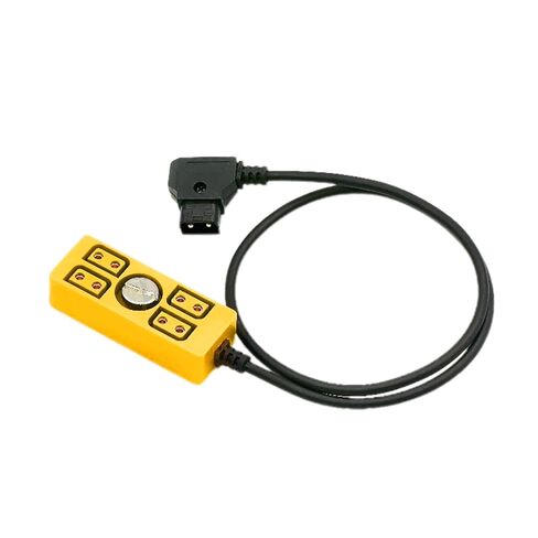 Dtap Power Splitter D-tap ذكر إلى 4 منافذ أنثى D-Tap Hub محول مع 1/4 برغي يوسع مخرج الطاقة إلى أربعة أجهزة in Kuwait