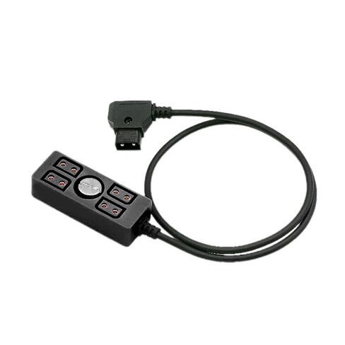 Dtap Power Splitter D-tap ذكر إلى 4 منافذ أنثى D-Tap Hub محول مع 1/4 برغي يوسع مخرج الطاقة إلى أربعة أجهزة in Kuwait