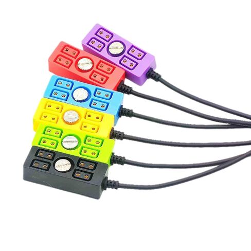 Dtap Power Splitter D-tap ذكر إلى 4 منافذ أنثى D-Tap Hub محول مع 1/4 برغي يوسع مخرج الطاقة إلى أربعة أجهزة in Kuwait
