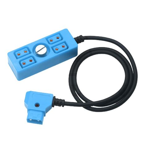 Dtap Power Splitter D-tap ذكر إلى 4 منافذ أنثى D-Tap Hub محول مع 1/4 برغي يوسع مخرج الطاقة إلى أربعة أجهزة in Kuwait