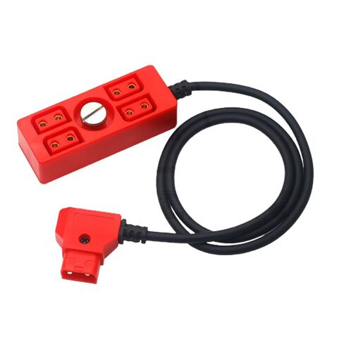 Dtap Power Splitter D-tap ذكر إلى 4 منافذ أنثى D-Tap Hub محول مع 1/4 برغي يوسع مخرج الطاقة إلى أربعة أجهزة in Kuwait