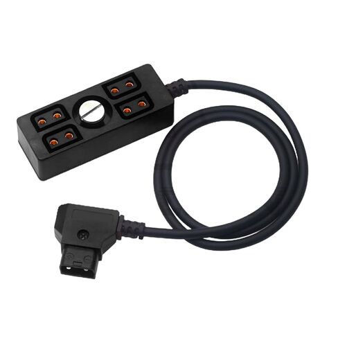 Dtap Power Splitter D-tap ذكر إلى 4 منافذ أنثى D-Tap Hub محول مع 1/4 برغي يوسع مخرج الطاقة إلى أربعة أجهزة in Kuwait