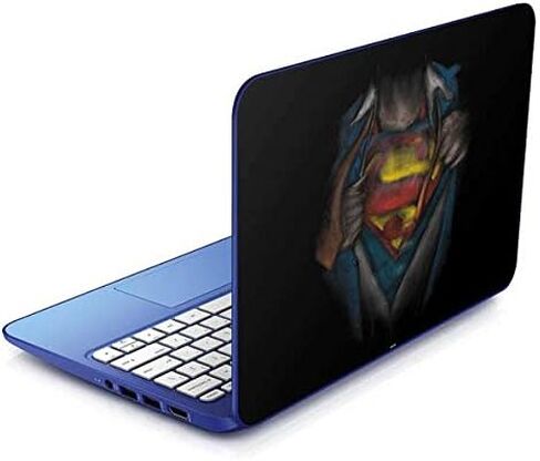 غلاف كمبيوتر محمول من Skinit متوافق مع Stream 11-d010nr 11.6in - تصميم Warner Bros Superman Chalk المرخص رسميًا in Saudi Arabia