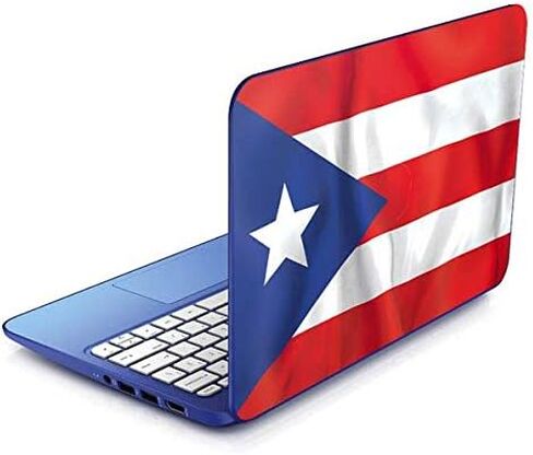 Skinit Decal Laptop Skin Compatible with Stream 11-d010nr 11.6in - Originally Designed Puerto Rico Flag Design in Saudi Arabia